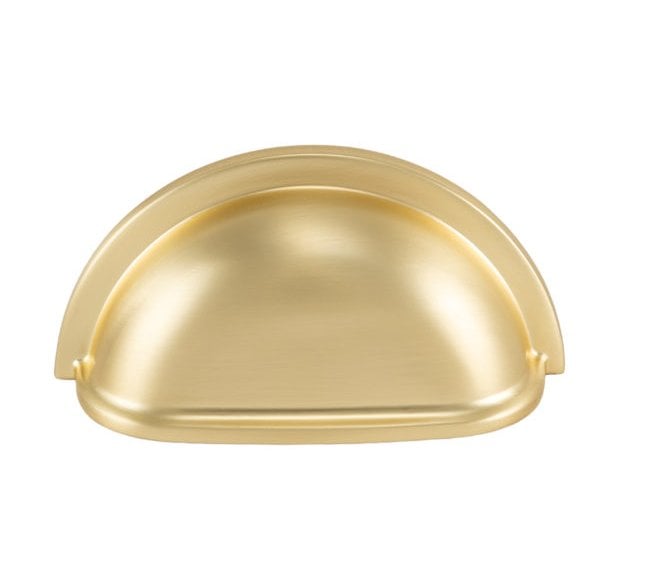 Eclipse 95654 Drawer Cup Pull - 87x42mm - Satin Brass