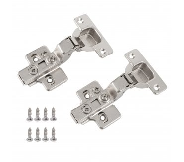 Eclipse 99040 3D-Adjustable Soft Close Cabinet Hinges - Inset (Pack of 2) - Satin Nickel
