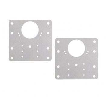 Eclipse 99050 Cabinet Hinge Fixing Repair Plates (Pack of 2) - Stainless Steel