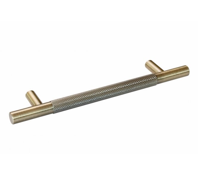 Eclipse Knurled Cabinet Pull Handles - Antique Brass