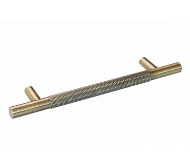 Eclipse Knurled Cabinet Pull Handles - Antique Brass