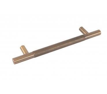 Eclipse Knurled Cabinet Pull Handles - Matt Antique Brass