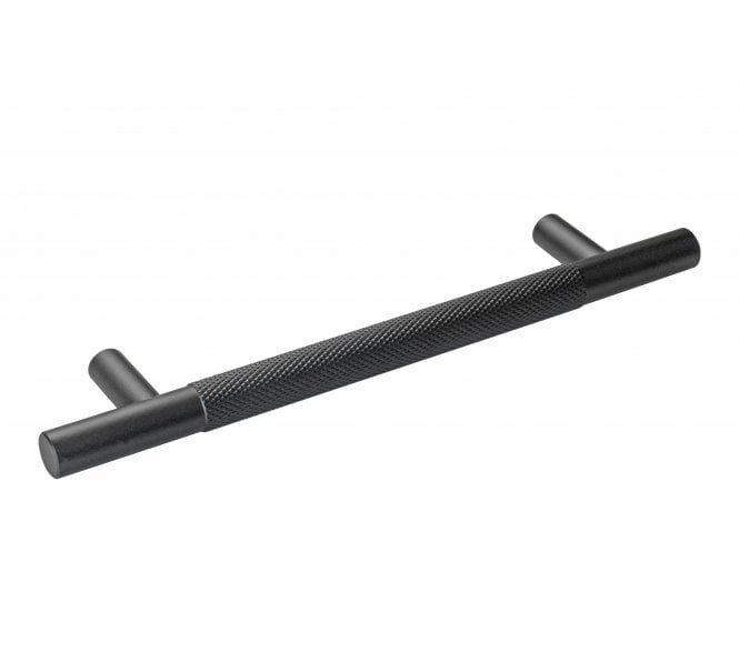 Eclipse Knurled Cabinet Pull Handles - Matt Black