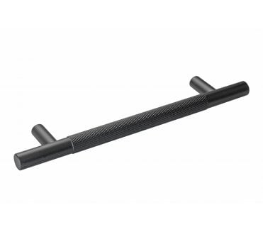Eclipse Knurled Cabinet Pull Handles - Matt Black