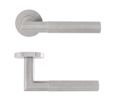 Eclipse Ultimate 34341 Revolve Fire Rated Lever On Rose - Satin Stainless Steel