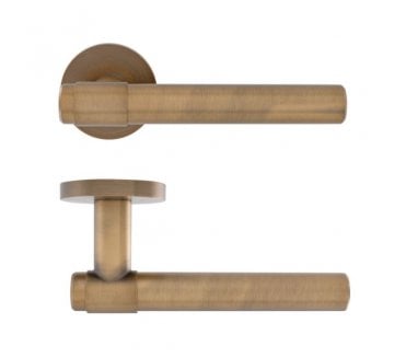 Eclipse Ultimate 34354 Collared Fire Rated Lever On Rose - Matt Antique Brass