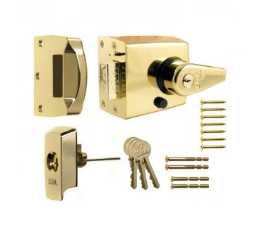ERA 1830/1930 British Standard Auto Deadlocking Nightlatch - Polished Brass