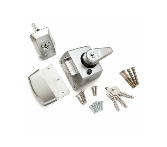 ERA 1830/1930 British Standard Rim Nightlatch - Satin Chrome