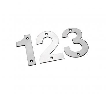 Eurospec 100mm Stainless Steel Door Numerals - Satin