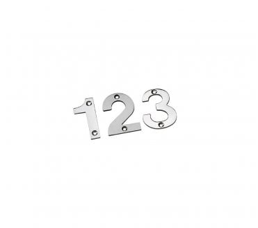 Eurospec 50mm Stainless Steel Door Numerals - Polished