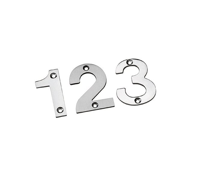 Eurospec 50mm Stainless Steel Door Numerals - Satin