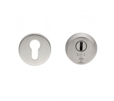 Eurospec AEB 2-Star Euro Profile Armoured Security Escutcheon Set - Satin Stainless