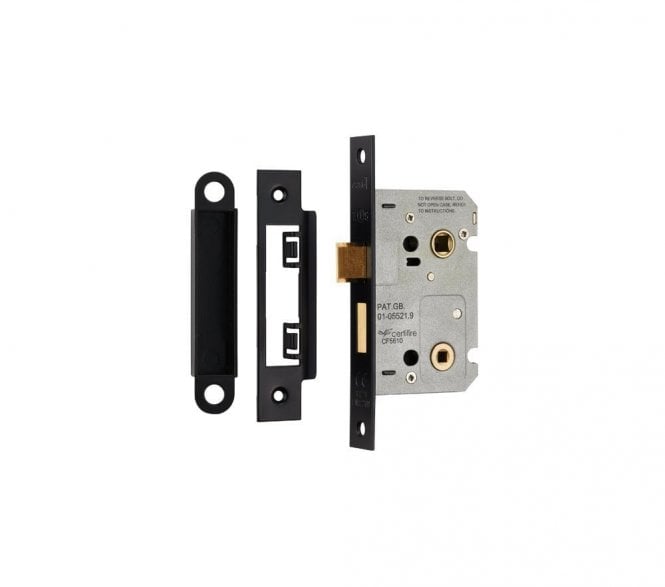 Eurospec BAE Easi-T Bathroom Mortice Lock - Matt Black