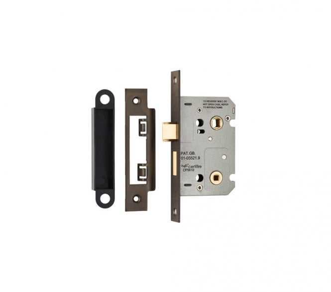 Eurospec BAE Easi-T Bathroom Mortice Lock - Matt Bronze