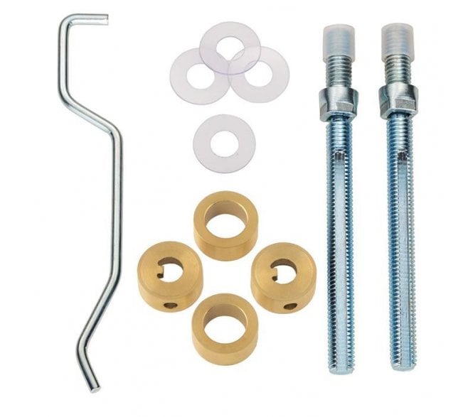 Eurospec BBF Back To Back Fixing Kit for Pull Handles 19mm dia. - Satin Brass PVD