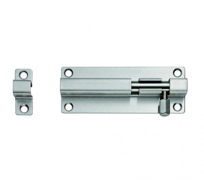 Eurospec BBT Stainless Steel Barrel Bolts - Straight - Satin Stainless Steel