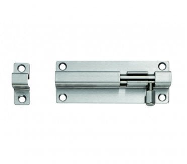 Eurospec BBT Stainless Steel Barrel Bolts - Straight - Satin Stainless Steel
