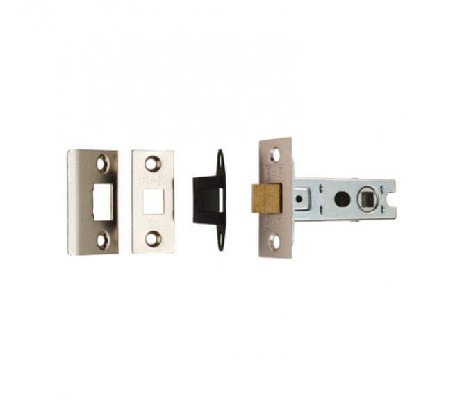 Eurospec BTL2 63mm Bolt-Through Tubular Mortice Latch - Nickel Plated