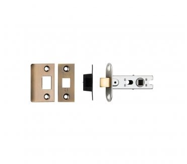 Eurospec BTL2/SQ 64mm Bolt-Through Tubular Mortice Latch  - Antique Brass