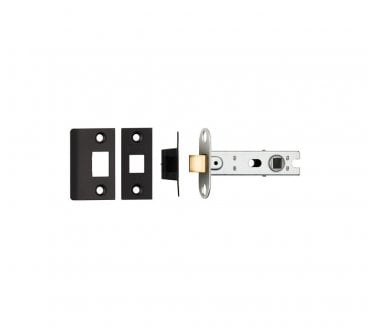 Eurospec BTL30/SQ 76mm Bolt-Through Tubular Mortice Latch  - Matt Black