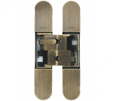 Eurospec CEAM 1130 3D Concealed Hinge - 134mm - Antique Brass