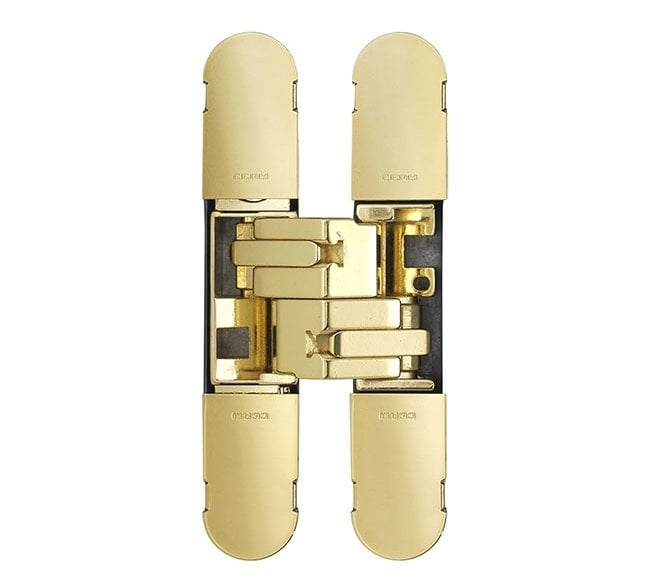 Eurospec CEAM 1130 3D Concealed Hinge - 134mm - Polished Brass