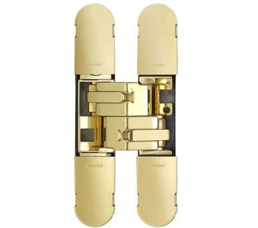 Eurospec CEAM 1130 3D Concealed Hinge - 134mm - Polished Brass