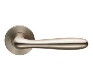 Eurospec CSL1127/6SSS Peninsula Door Handle On 6mm Slim Rose - Satin Stainless Steel