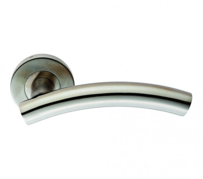 Eurospec CSL1193 Arched Door Handle On Rose - Satin Stainless Steel