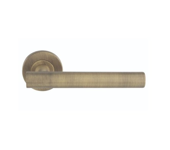 Eurospec CSL1194 Philadlephia T-Bar Door Handle On Rose - Antique Brass