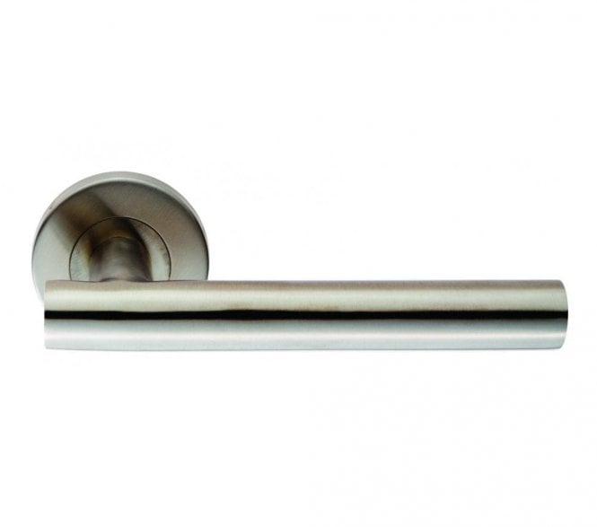 Eurospec CSL1194 Philadlephia T-Bar Door Handle On Rose - Satin Stainless Steel