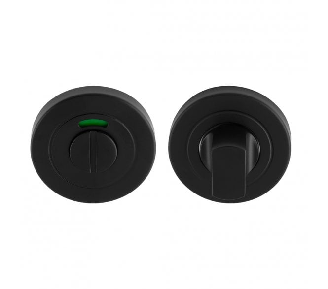 Eurospec CST1015 Bathroom Turn & Release Set - Matt Black