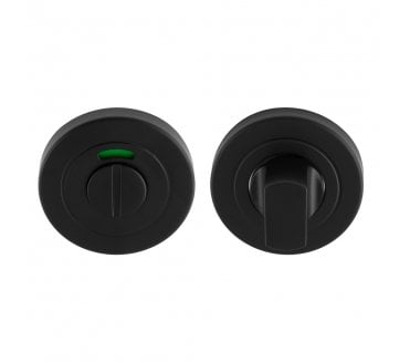 Eurospec CST1015 Bathroom Turn & Release Set - Matt Black