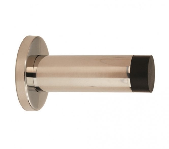 Eurospec DSW1016 Skirting Mounted Door Stop 76mm - Polished Stainless Steel