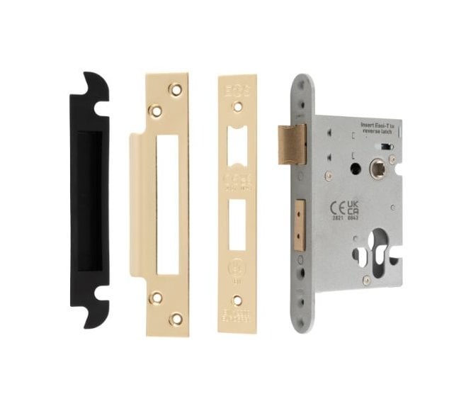 Eurospec ESS Europrofile Easi-T Mortice Sashlock Case - PVD Brass