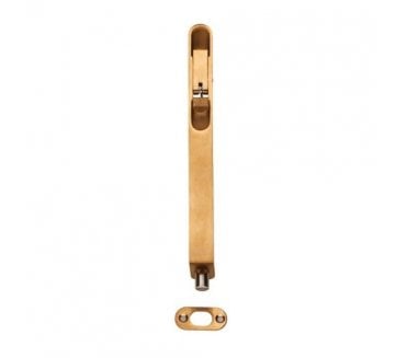Eurospec FBT1008/R Lever Action Flush Bolt 202mm - Satin Brass PVD (Radius)