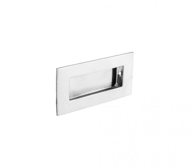 Eurospec FPH1000 Rectangular Sliding Flush Pull 102x51mm - Polished Stainless
