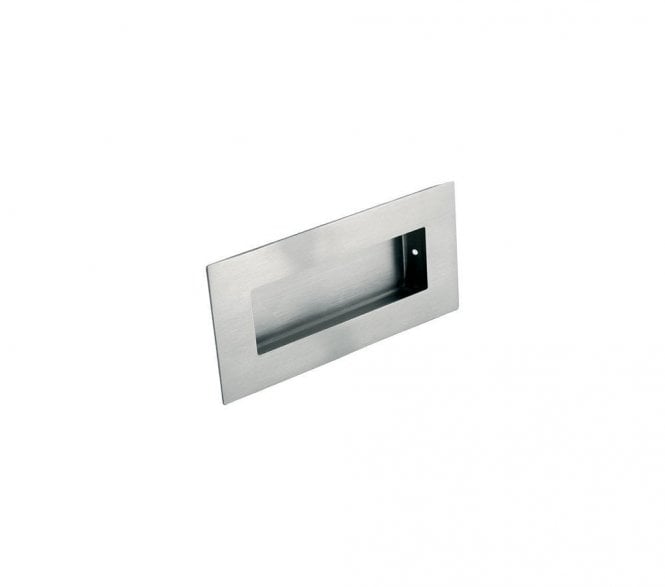 Eurospec FPH1000 Rectangular Sliding Flush Pull 102x51mm - Satin Stainless