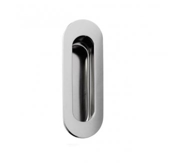 Eurospec FPH1001 Stainless Steel Radius Sliding Flush Pull - Polished Stainless