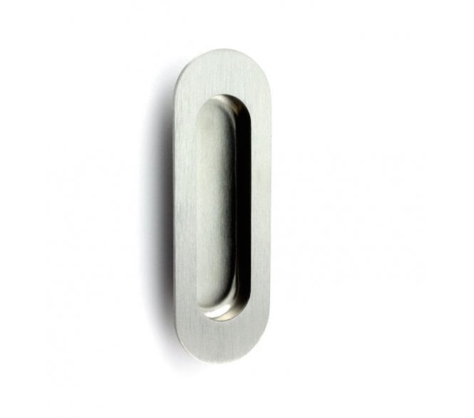 Eurospec FPH1001 Stainless Steel Radius Sliding Flush Pull - Satin Stainless