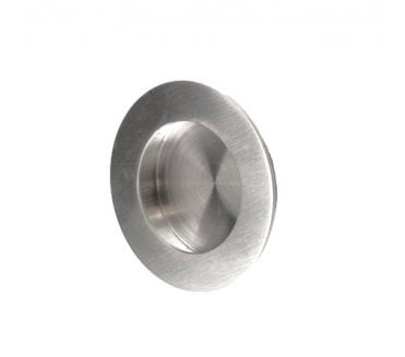 Eurospec FPH1003 Circular Sliding Flush Pull 78mm - Satin Stainless