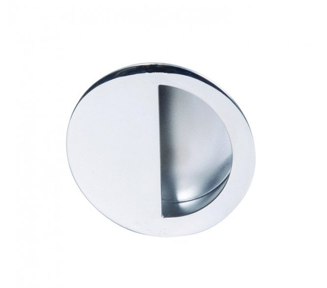 Eurospec FPH1004 Circular Sliding Flush Pull 89mm - Polished Stainless