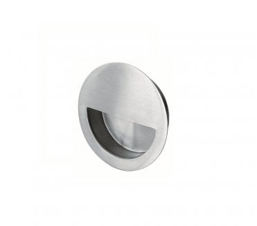 Eurospec FPH1004  Circular Sliding Flush Pull 89mm - Satin Stainless