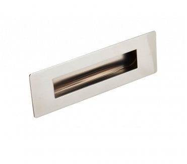 Eurospec FPH1180 Rectangular Stainless Steel Flush Pull 180x60mm - Polished Stainless Steel