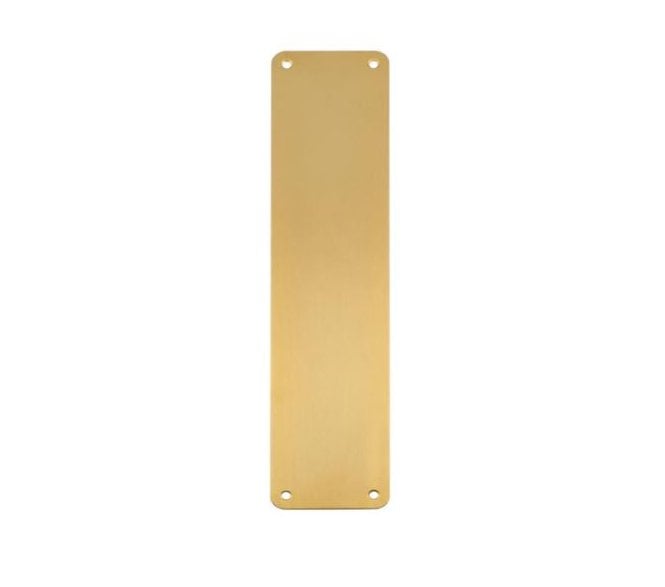 Eurospec FPP Stainless Steel Finger Plate (Plain) - Satin Brass PVD