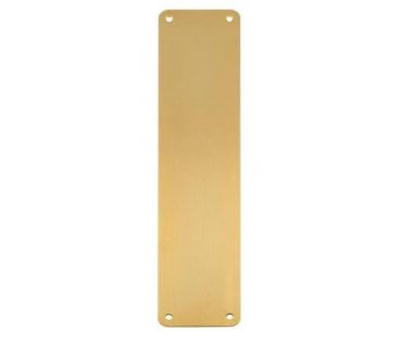 Eurospec FPP Stainless Steel Finger Plate (Plain) - Satin Brass PVD