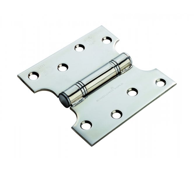 Eurospec H2N Grade 13 Fire Rated Ball Bearing Parliament Hinges (Pair) 102x152mm - Polished Stainless Steel
