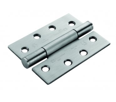 Eurospec H3N 102x76mm Concealed Bearing Heavy Duty Butt Hinges - Satin Stainless (Pair)