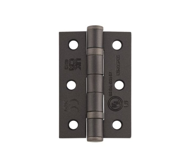 Eurospec HIN1322 76x51mm Grade 7 Ball Bearing Butt Hinges (Pair) - Matt Bronze
