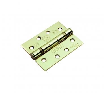 Eurospec HIN1433 102x76mm Ball Bearing Butt Hinges (Pair) - Brassed